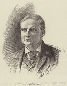Mr Robert Bannatyne Finlay, QC, MP, the New Solicitor-General by Theodore Blake Wirgman